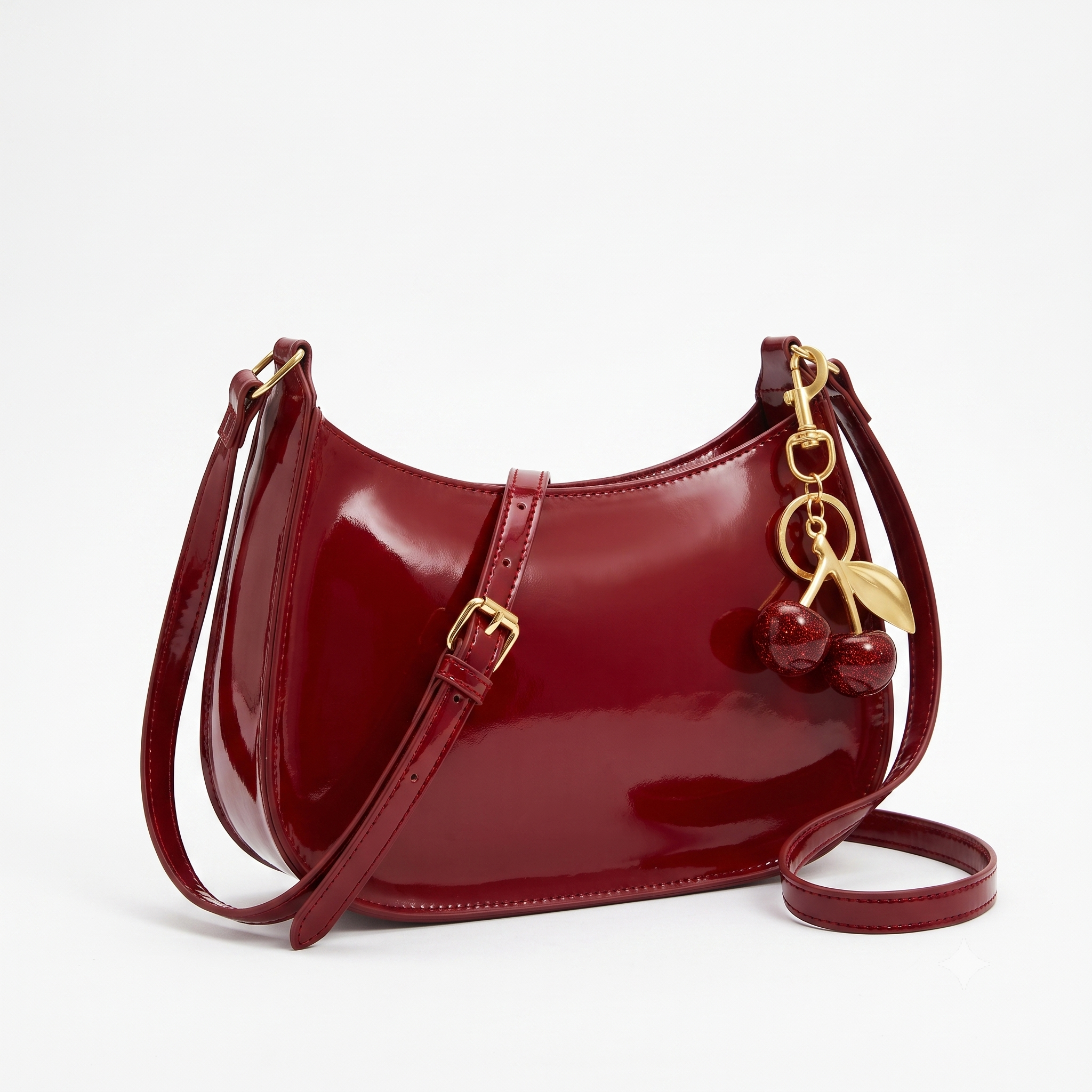 The Cerise Charm Shoulder Bag